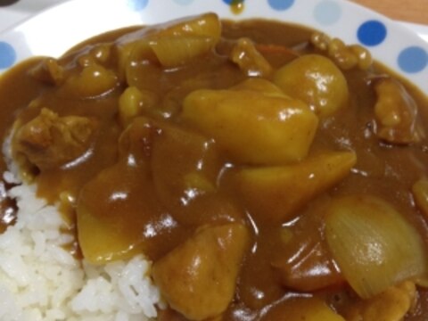 圧力鍋でチキンカレー